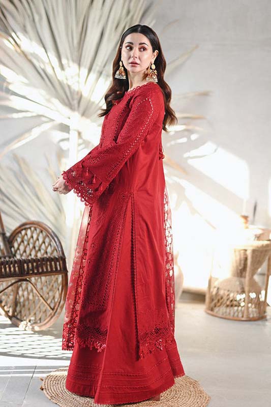 Hania Amir – EC677 | Unstitched | luxury Wedding Red Embroidered