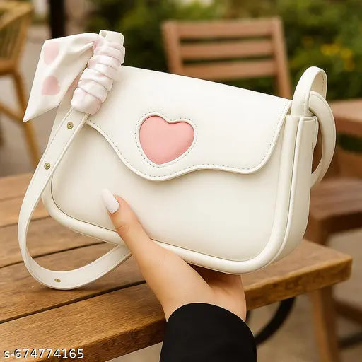 white Heart Girly Small Square Shoulder Bag Fashion Love Women Tote Purse Handbags Female Chain Top Handle Messenger Bags Gift
